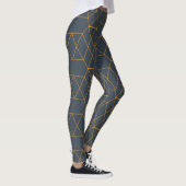 Goud, eenvoudig, modern, cool, trendlijnen geometr leggings (Rechts)