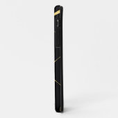 Goud, eenvoudig, modern, luxe golvend grafisch Case-Mate iPhone case (Achterkant/links)