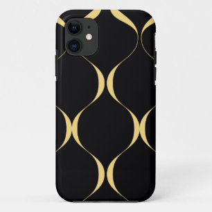 Goud, eenvoudig, modern, luxe golvend grafisch Case-Mate iPhone case