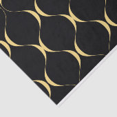 Goud, eenvoudig, modern, luxe golvend grafisch tissuepapier (Detail)