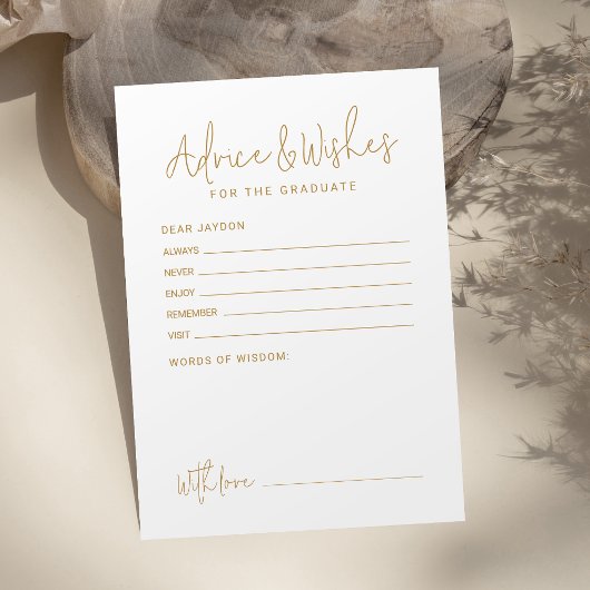 Goud Eenvoudig Modern Schrift Verloop advies & wen