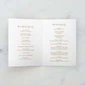 Goud Eet, Drink en Wees Getrouwd Trouwdag Programma (Binnen)