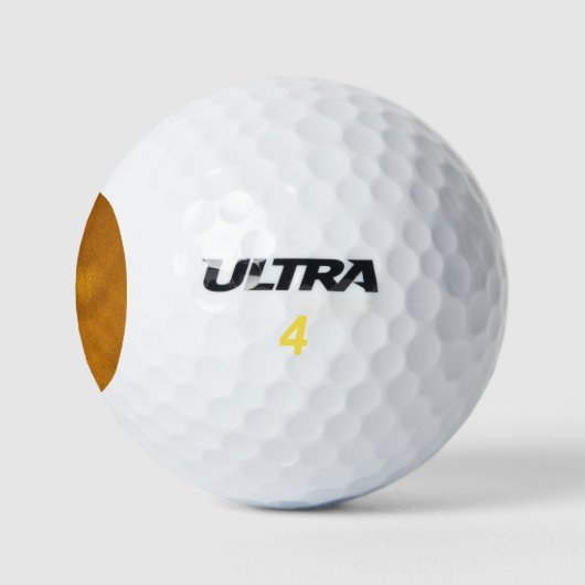 Goud effect golfballen (Logo)