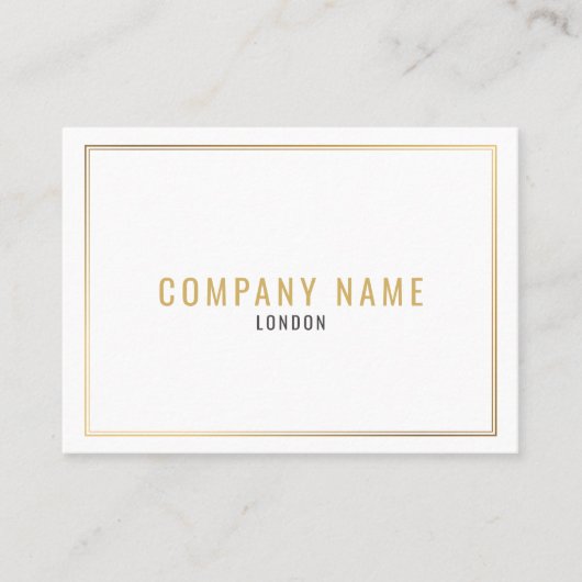 Goud effect, goudgrens visitekaartje (Voorkant)