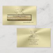 Goud effect luxe Talking Head, Counselor Visitekaartje (Voorkant / Achterkant)