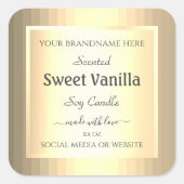 Goud Effect Product Verpakking Etiketten Professio (Voorkant)