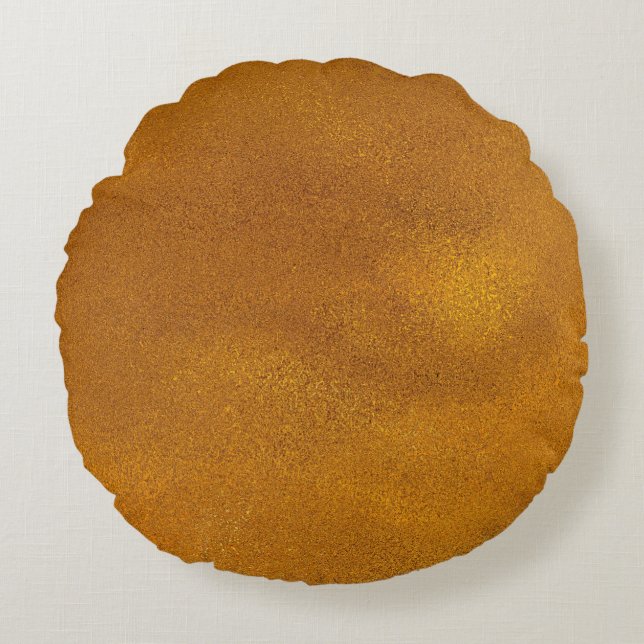 Goud effect rond kussen (Voorkant)