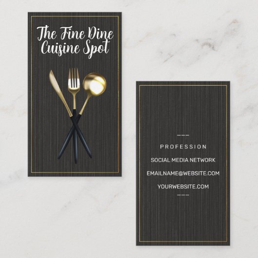 Goud-egreneringsgereedschap Visitekaartje (Voorkant / Achterkant)