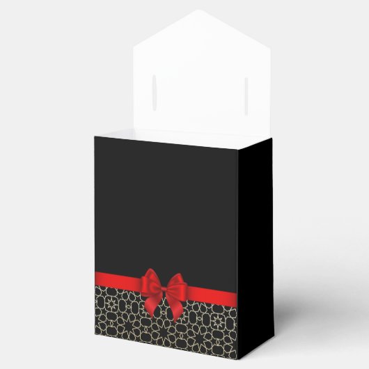 Goud Egypte geometrische rode boog verjaardag dank Bedankdoosjes (Geopend)