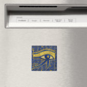 Goud Egyptisch Oog van Horus - Wadjet Lapis Lazuli Magneet (Insitu (Vaatwasser))
