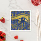 Goud Egyptisch Oog van Horus - Wadjet Lapis Lazuli Servetten (Insitu)
