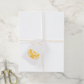 Goud Egyptisch symbool Scarab Kever Faux Glitter Cadeaulabels (Met Koord)