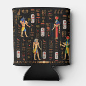 Goud-Egyptische hiërogliefen en godslastering op z Blikjeskoeler (Achterkant)