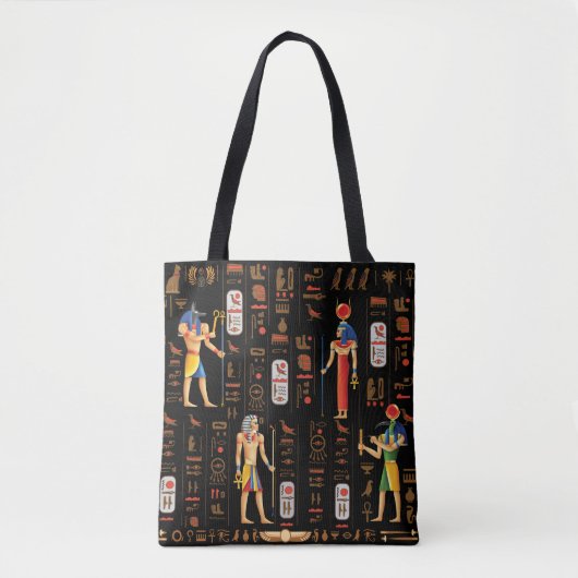Goud-Egyptische hiërogliefen en godslastering op z Tote Bag (Voorkant)