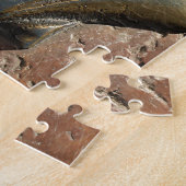 Goud El Camino-mantel, bestrating, Leon, Spanje Legpuzzel (Zijkant)