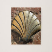 Goud El Camino-mantel, bestrating, Leon, Spanje Legpuzzel (Verticaal)