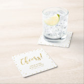 Goud | Elegant Classic Adult Birthday Party Kartonnen Onderzetters (Insitu)