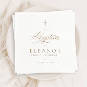 Goud Elegant Cross Script Kalligrafie Doop Servet
