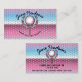 Goud Elegant Dames Golf Design Visitekaartje (Voorkant / Achterkant)