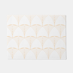 Goud, elegant, eenvoudig luxe traditioneel patroon deurmat