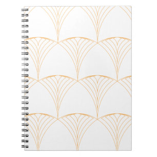 Goud, elegant, eenvoudig luxe traditioneel patroon notitieboek