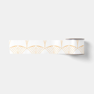 Goud, elegant, eenvoudig luxe traditioneel patroon satijnen lint