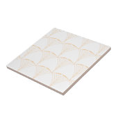 Goud, elegant, eenvoudig luxe traditioneel patroon tegeltje (Zijkant)