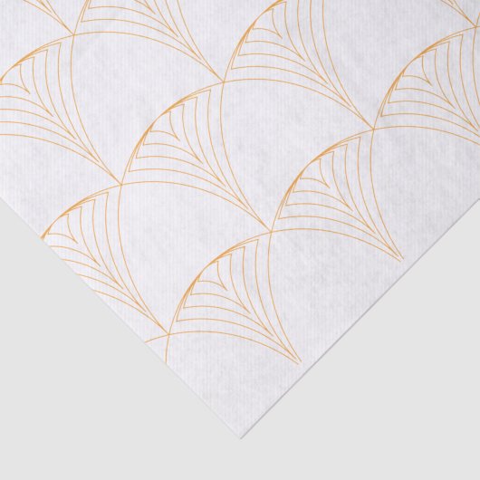 Goud, elegant, eenvoudig luxe traditioneel patroon tissuepapier (Detail)