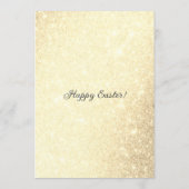 Goud Elegant Eenvoudig Paasei Brunch Diner Menu (Achterkant)