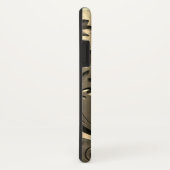 Goud elegant gegraveerd metaal ziet er abstract ui Case-Mate iPhone case (Achterkant/rechts)