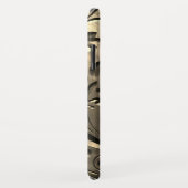 Goud elegant gegraveerd metaal ziet er abstract ui Case-Mate iPhone case (Achterkant/rechts)