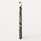 Goud elegant gegraveerd metaal ziet er abstract ui Case-Mate iPhone case (Achterkant/links)