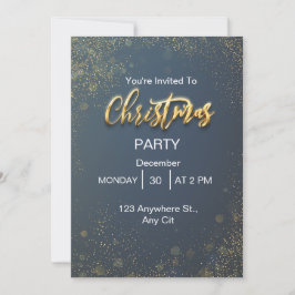 Goud Elegant Kerstfeest Feestdagenkaart