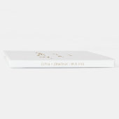 Goud Elegant Modern Script Kalligrafie Gastenboek (Rug)