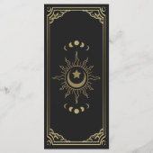 Goud Elegant Tarot Kaart Bruiloft (Achterkant)
