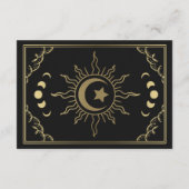 Goud Elegant Tarot Kaart Bruiloft RSVP (Achterkant)