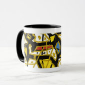GOUD – Elegante Abstracte Mok (Voorkant links)