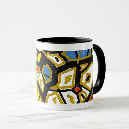 GOUD – Elegante Abstracte Mok (Voorkant rechts)