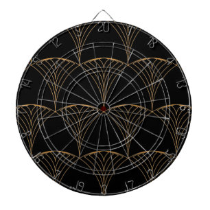 Goud, elegante eenvoudige luxe traditionele patroo dartbord
