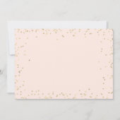 Goud Elegante Jurk Diamanten Crème Sweet 16 Kaart (Achterkant)