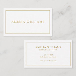 Goud Elegante Minimalistische Professioneel Visitekaartje