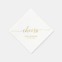 Goud | Elegante stijlvolle lettertypografie proost