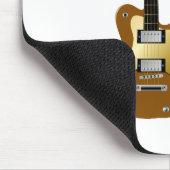 Goud elektrisch gitaarmondstuk muismat (Hoek)