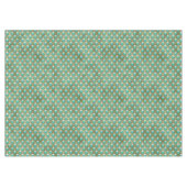 Goud en Aqua Art Deco Geometric Tafelkleed (Voorkant (Horizontaal))