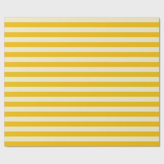Goud- en beige strepen cadeaupapier (Vlak)