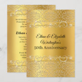 Goud en Black Diamond 50e jubileum Kaart (Voorkant / Achterkant)