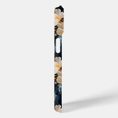 Goud en Blauw Botanisch Case-Mate iPhone Case (Achterkant / Rechts)