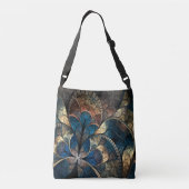 Goud en blauw crossbody tas (Achterkant)