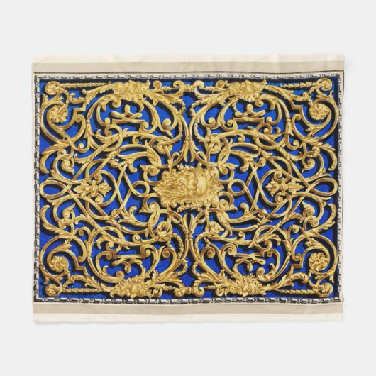 Goud en blauw deken (Voorkant (Horizontaal))