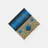   goud en blauw gelooid Jubileum Servet (Hoek)